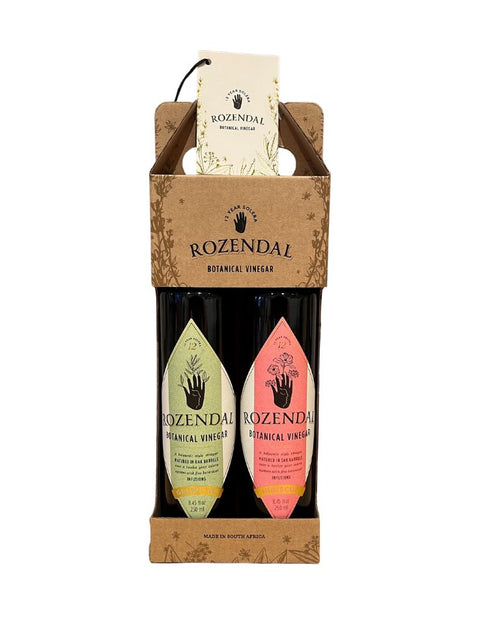 Rozendal Bio Essig Geschenkset mit Green Tea und Hibiskus Vinegar à 25cl