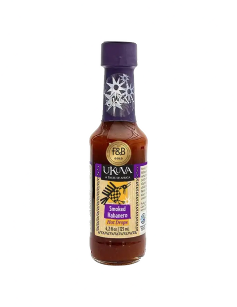 Ukuva Hot Drops Smoked Habanero Sauce 12.5 cl - MHD Jan. 2028