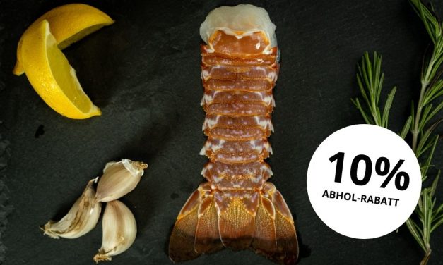 Südafrikanische Meeresfrüchte neu im Sortiment: Jetzt mit 10% Abhol-Rabatt! Premium Rock Lobster und Scampi