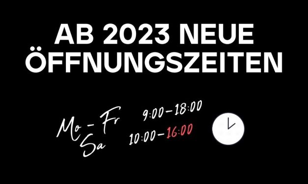 Opening hours 2023: We are now available from Mon-Fri 9-18 h & Sat 10-16 h. We will be happy to advise you personally in Wädenswil & by phone.