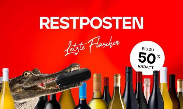 Get wines with up to 50% discount now! ✓ last bottles ✓ fantastic conditions ✓ we need space ✓ only as long as stock lasts