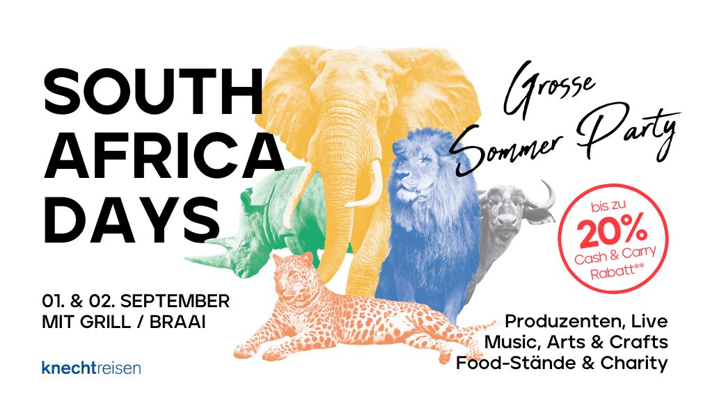 South Africa Days 2023 – Grosse Sommer Party mit Degustation