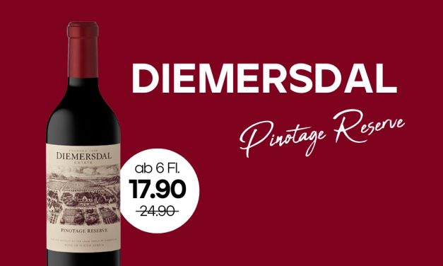 CHF 17.90 instead of 24.90 Killer Deal from 6 bottles / 91 Points by Tim Atkin / The star among the South African vines from Diemersdal.