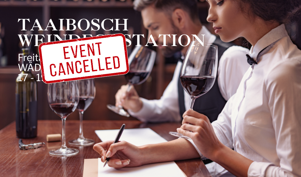 *ABGESAGT* Taaibosch bei Kapweine am 08. Mai 2026 Bei Kapweine in Wädenswil